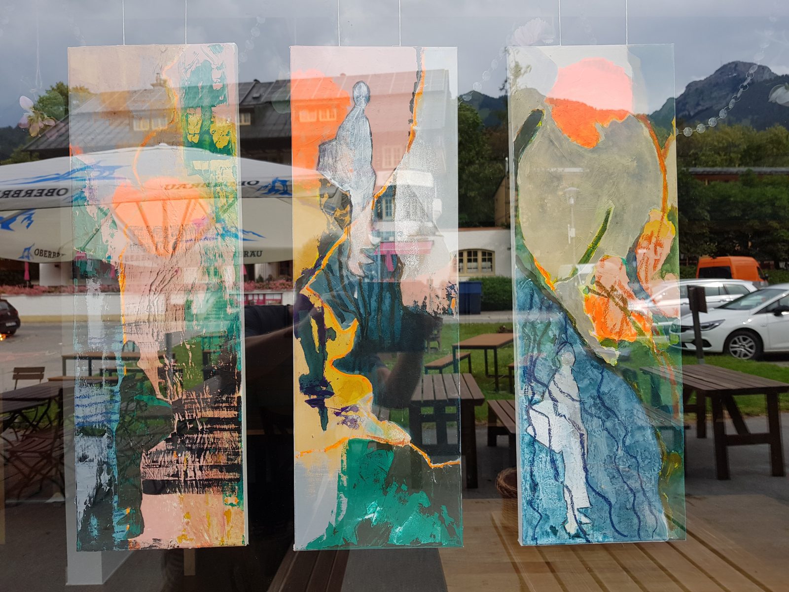 Triptychon Schwellenwanderin I, II, III